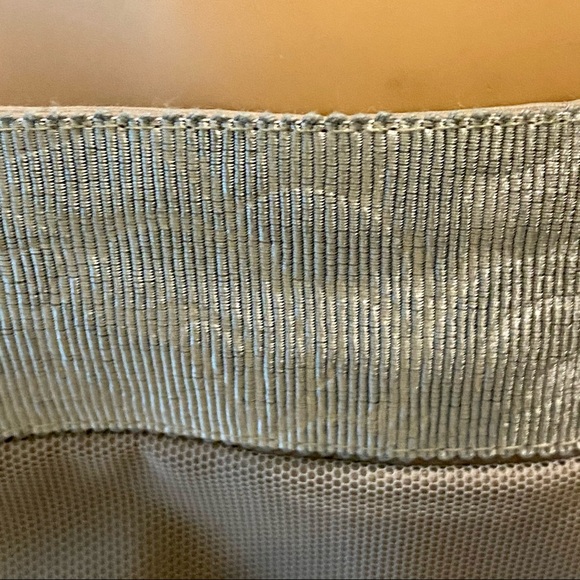 EMPORIO ARMANI SZ 10 STRAPLESS GREY DRESS W TULLE - Picture 10 of 12